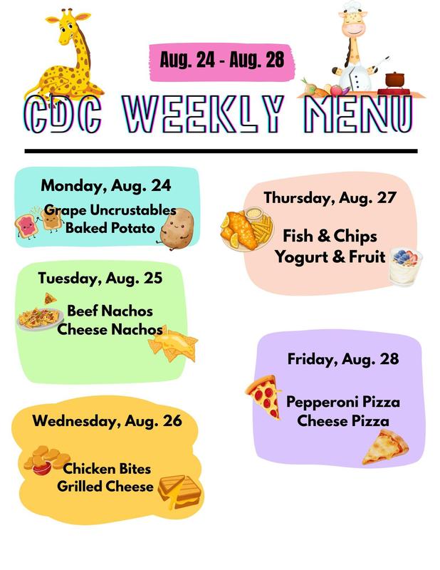 CDC Lunch Menu