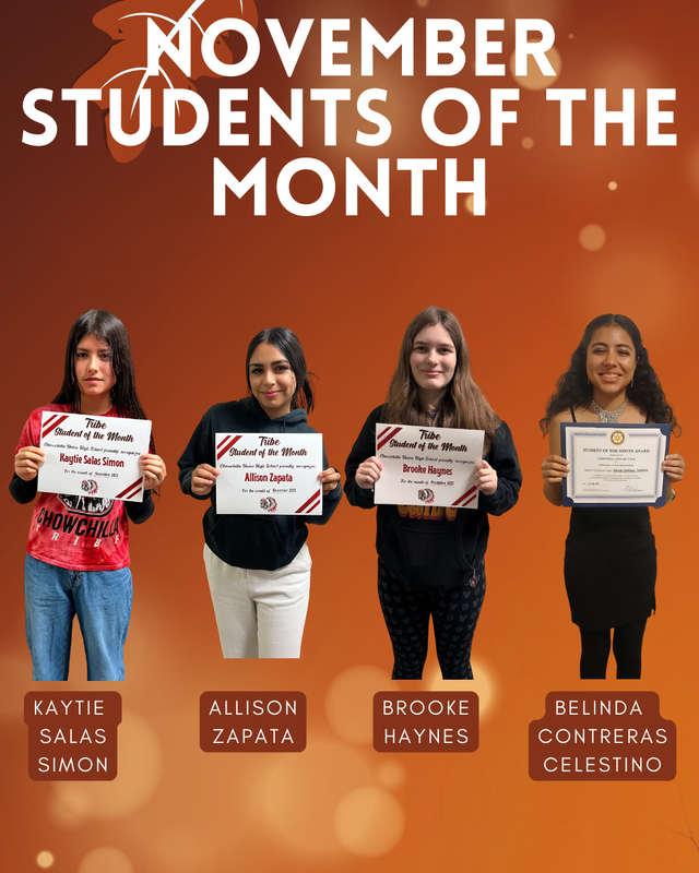 November Students of the Month