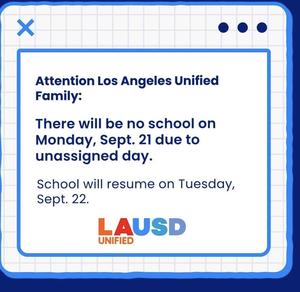 School closed monday