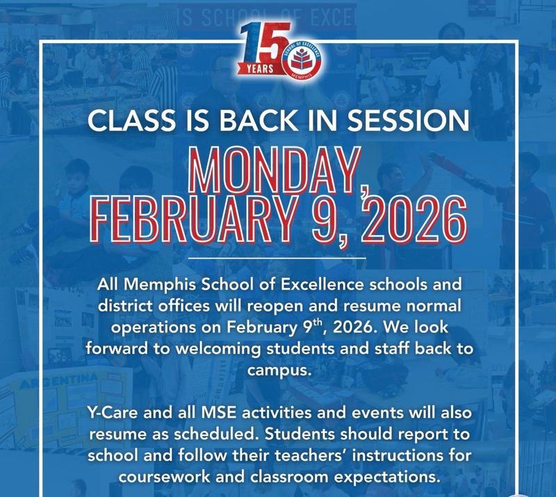 school is back in session february 9th