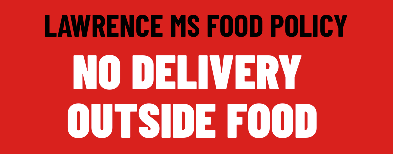 NO OUTSIDE FOOD