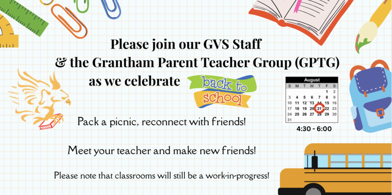 Back-to-School Night August 21st