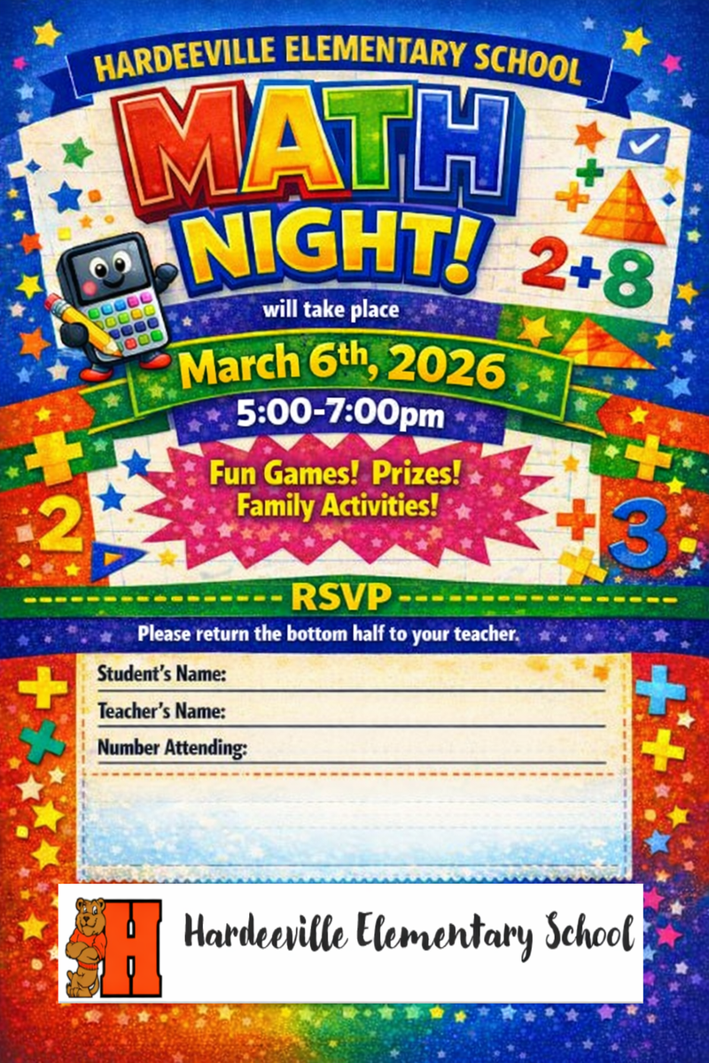 🧮✨ Hardeeville Elementary School Math Night is Coming Up! ✨🧮 Featured Photo