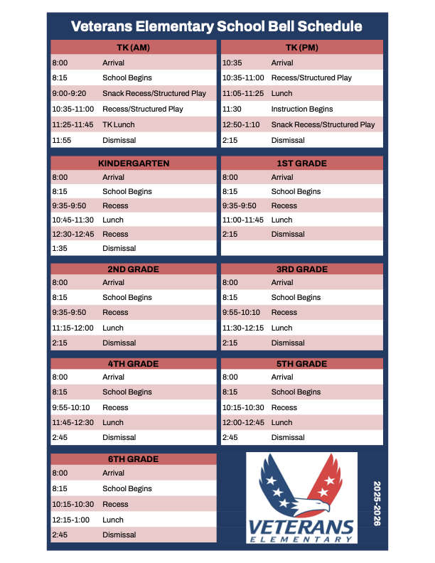Bell Schedule Thumbnail Image