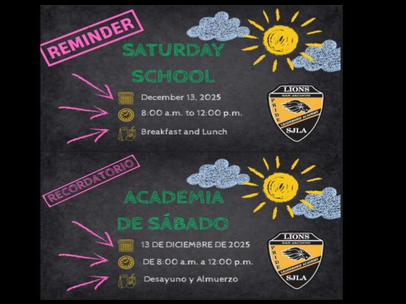 Saturday School, December 13, 2025