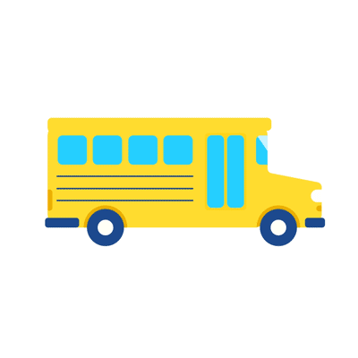 School bus going