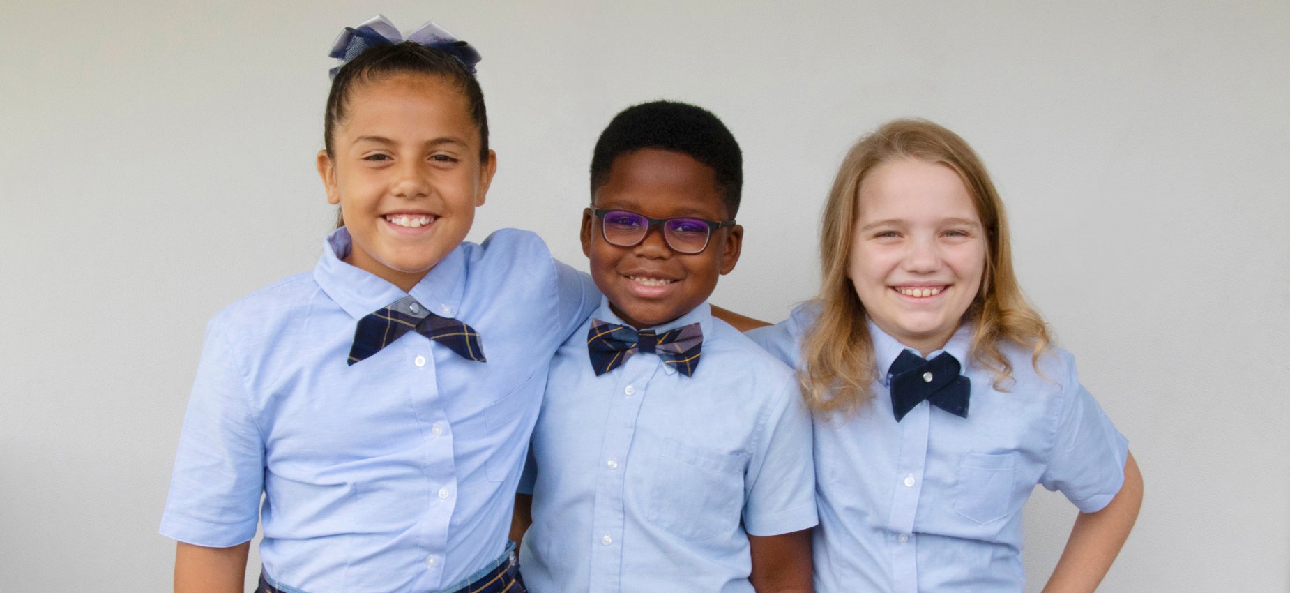 Students Posing and Smiling