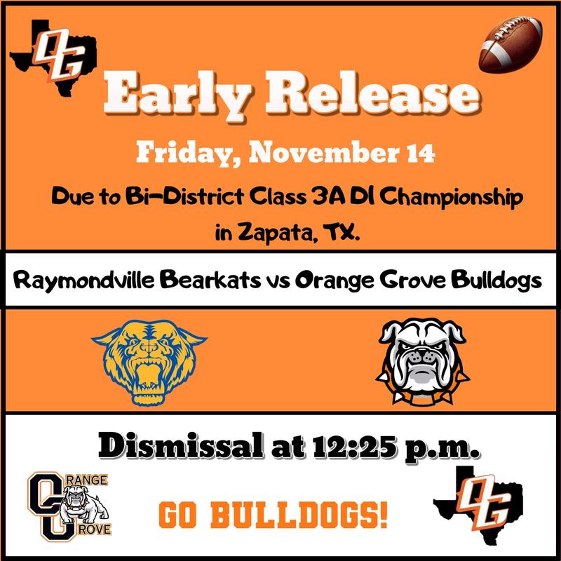 Early Release: Friday, Nov. 14th