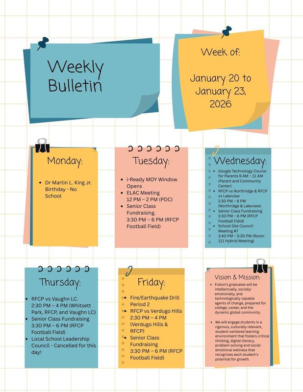 Weekly Bulletin