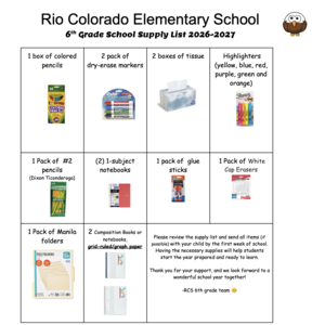 Supply List