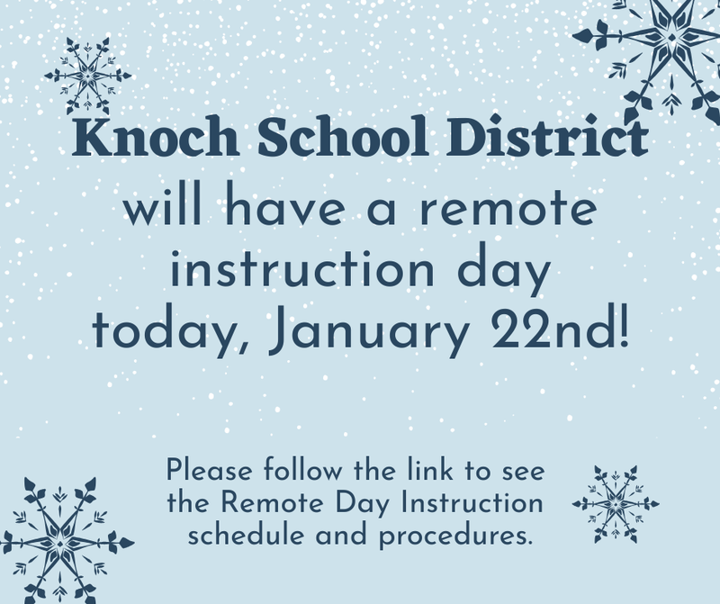 announcement of remote instruction day