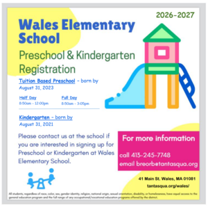 2026-2027 Preschool / Kindergarten Flyer