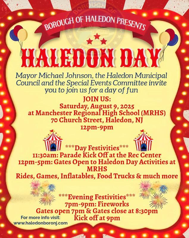 Haledon Day! - 8/9/25