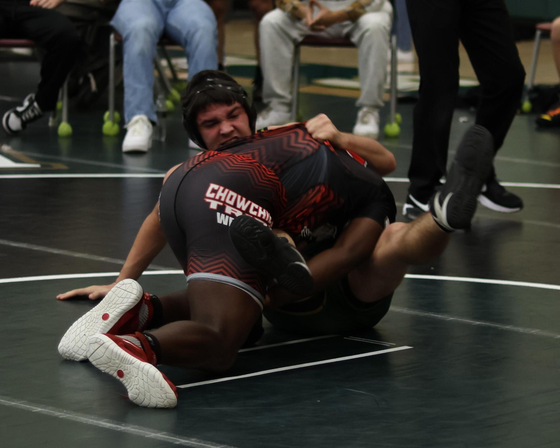 boys wrestling at liberty duals