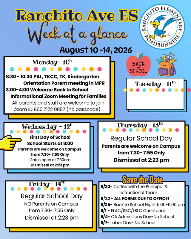 Week at a Glance