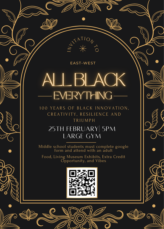 East-West School Celebrates Black History Month: All Black Everything Event