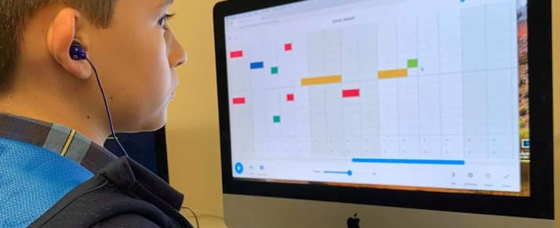 Student using technology