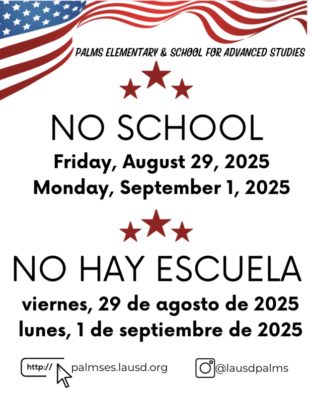 No School on Friday August 29 or Monday September 1 Featured Photo