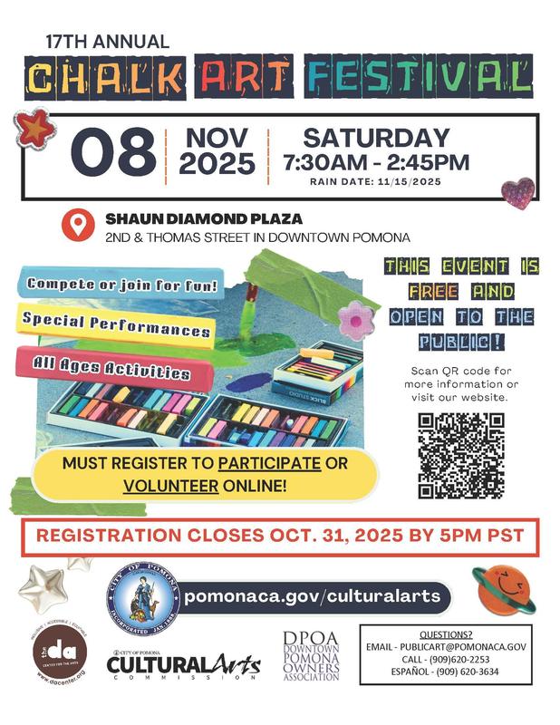 17th Annual Chalk Art Festival 11.8.25