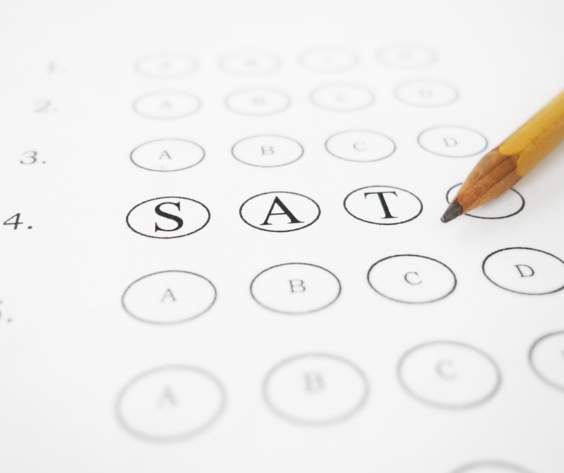 answer form with pencil