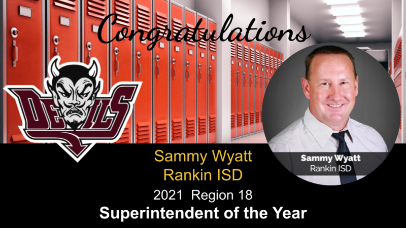 2021 Region 18 Superintendent of the Year Featured Photo