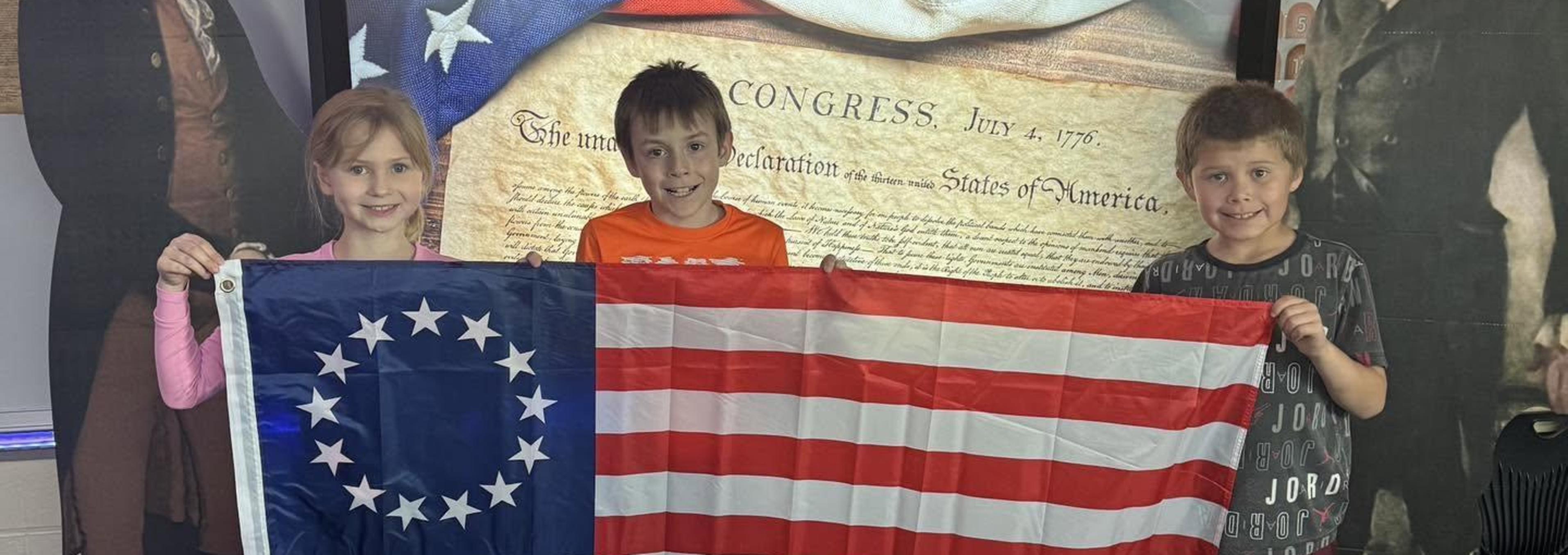 Elementary Students Learning About Declaration of Independence