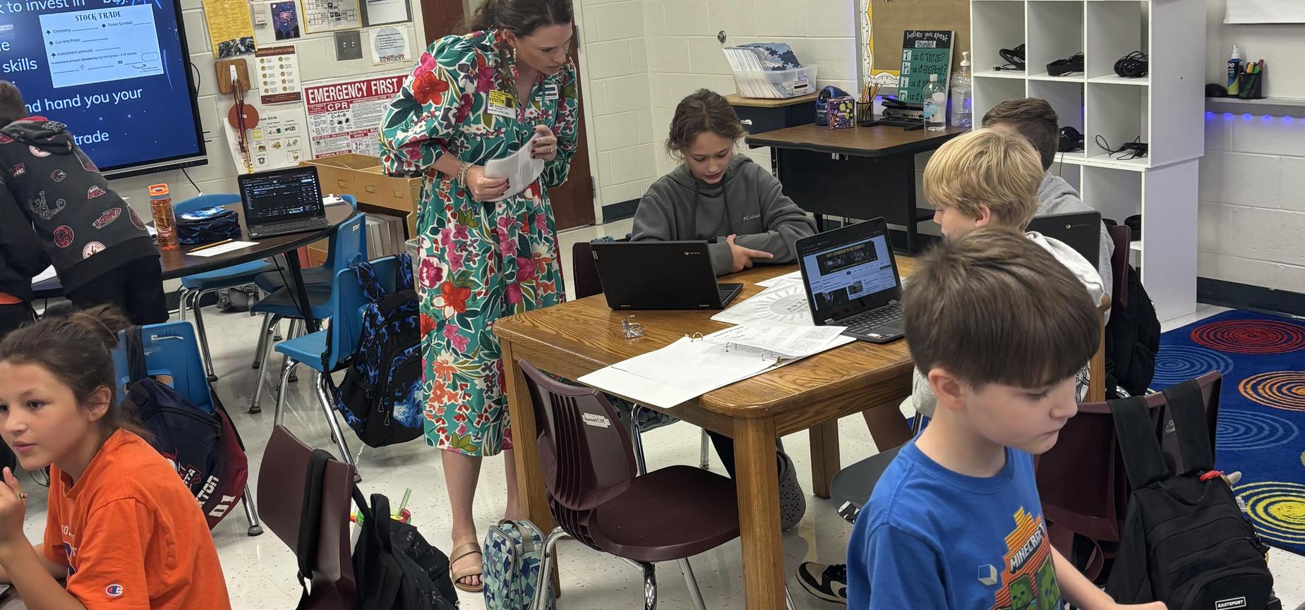 Students learning