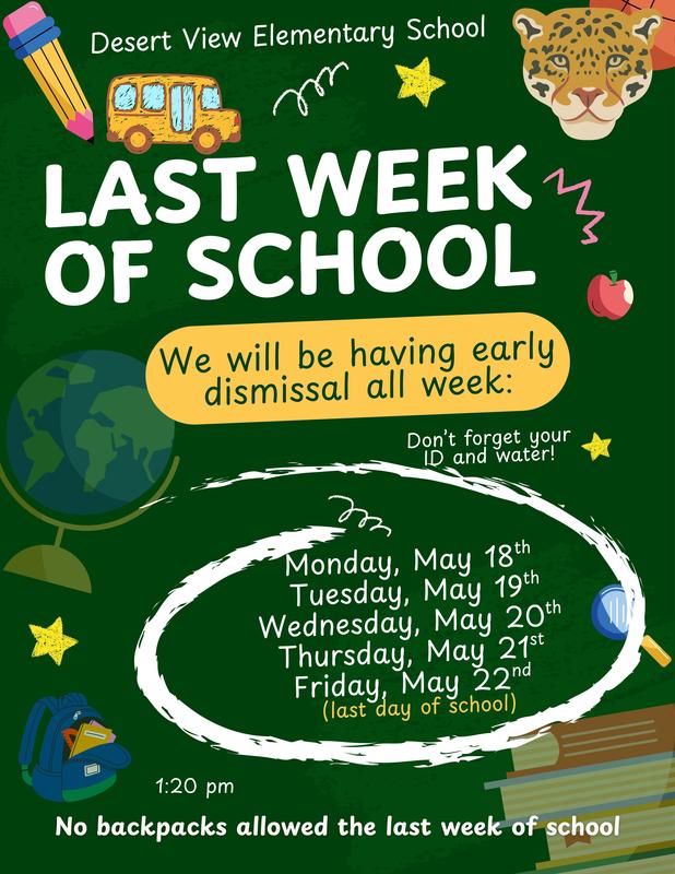 Early Dismissal all next week