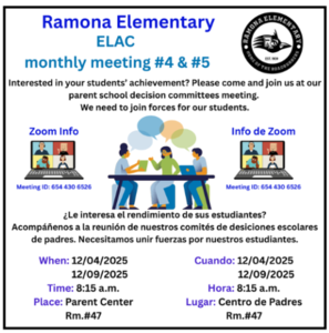 12.4.25 ELAC Meeting Bilingual