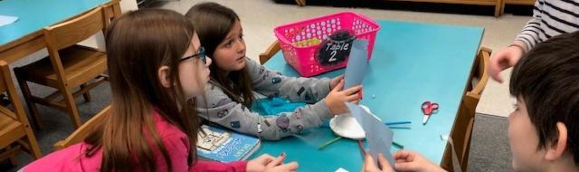 STEM in the Library at MES.