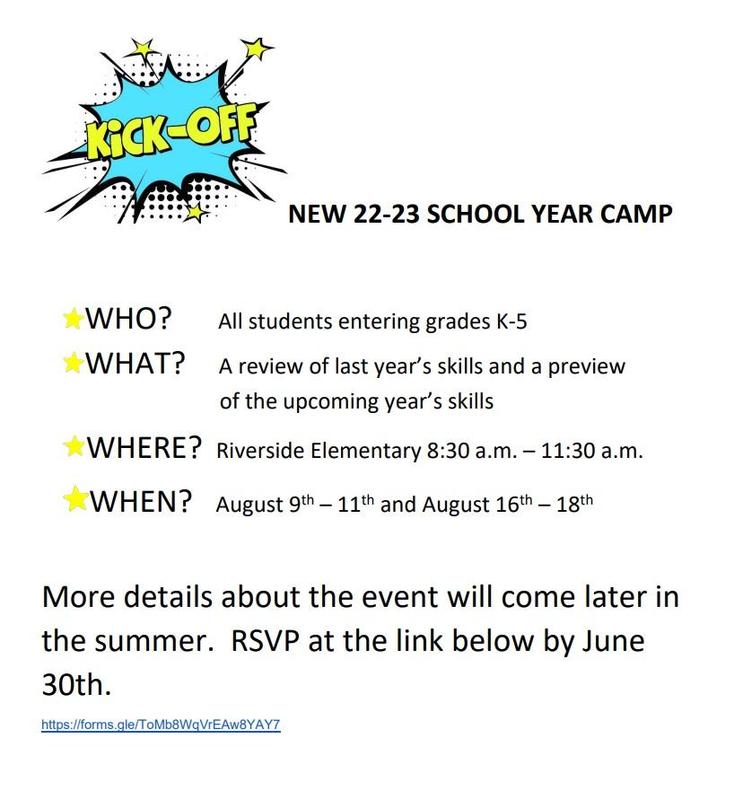 Kick off Camp for 2022-2023 School Year Featured Photo