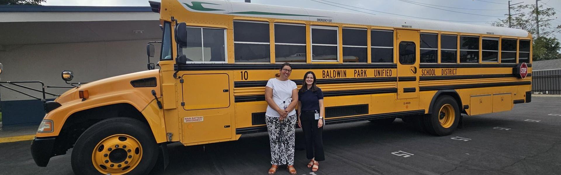 Bus Evacuation with Principal Mrs. Rivas & AP Mrs. Valerio