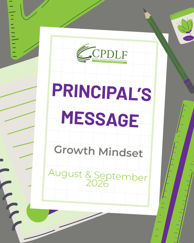 Principal's Message: Growth Mindset Featured Photo