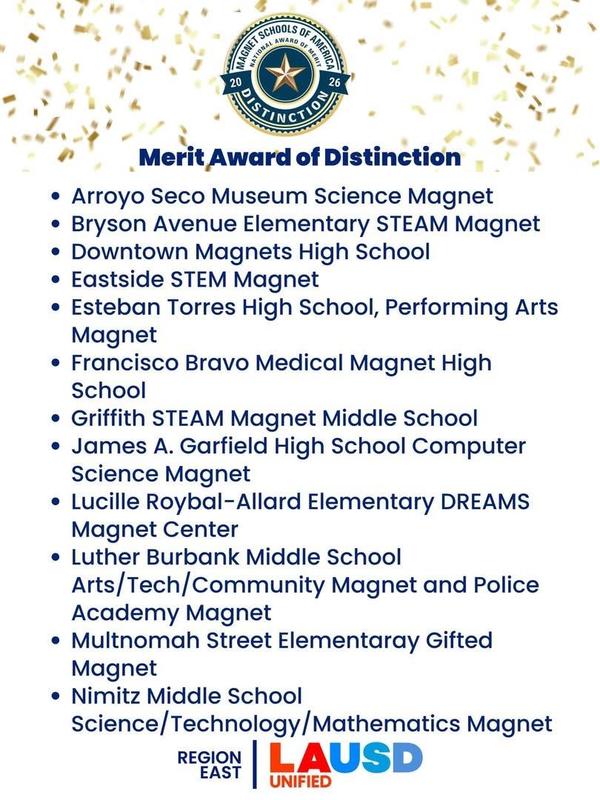 Merit Award List