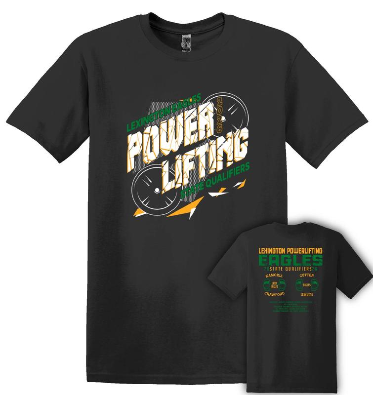 EAge Powerlifting t-shirt flyer