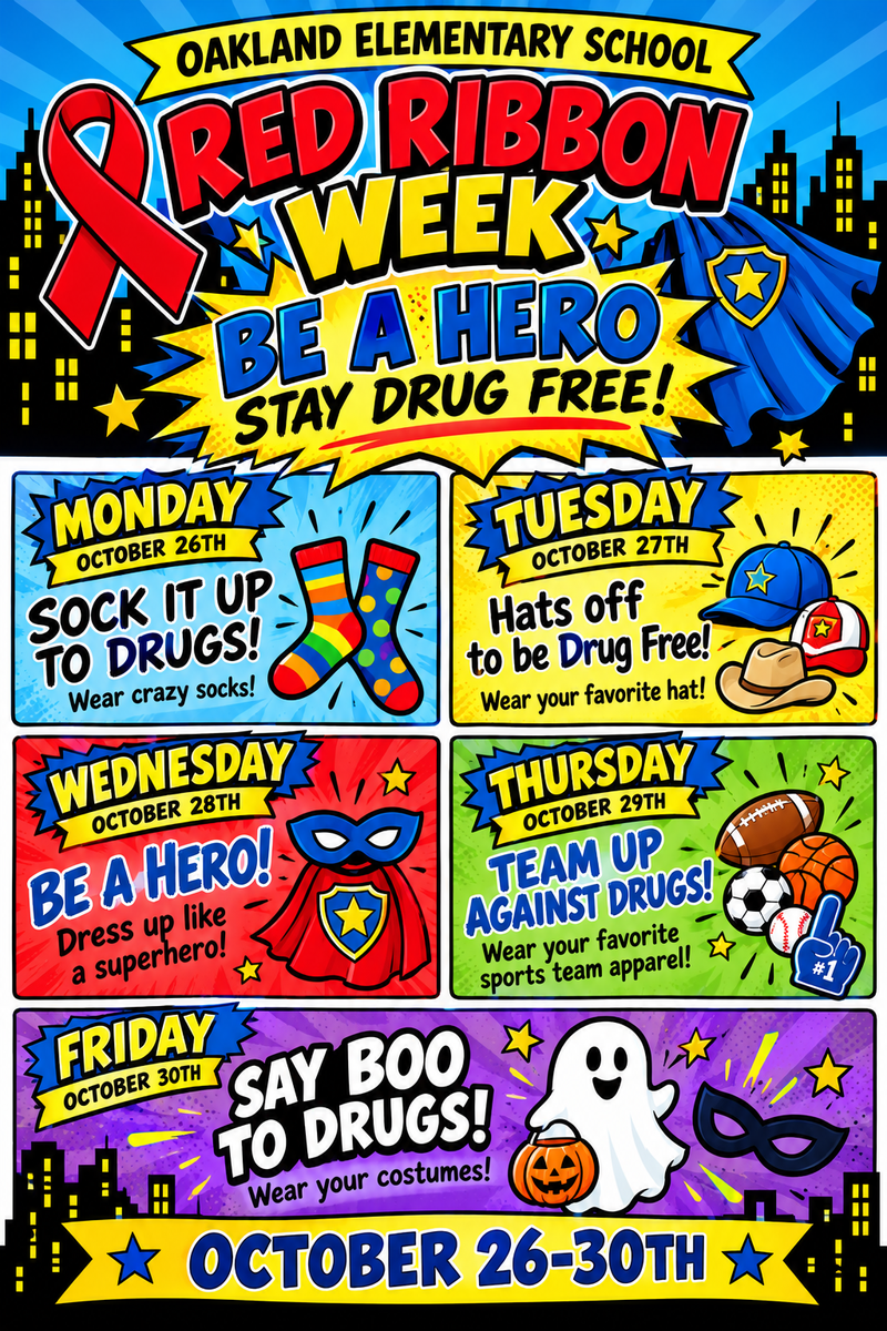 Kicking Off Red Ribbon Week!! Drug Free !! Thumbnail Image