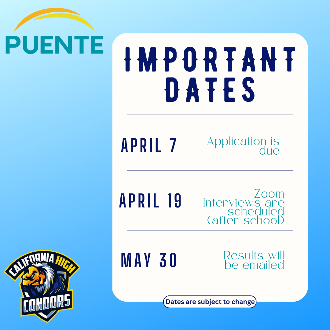 Important Dates