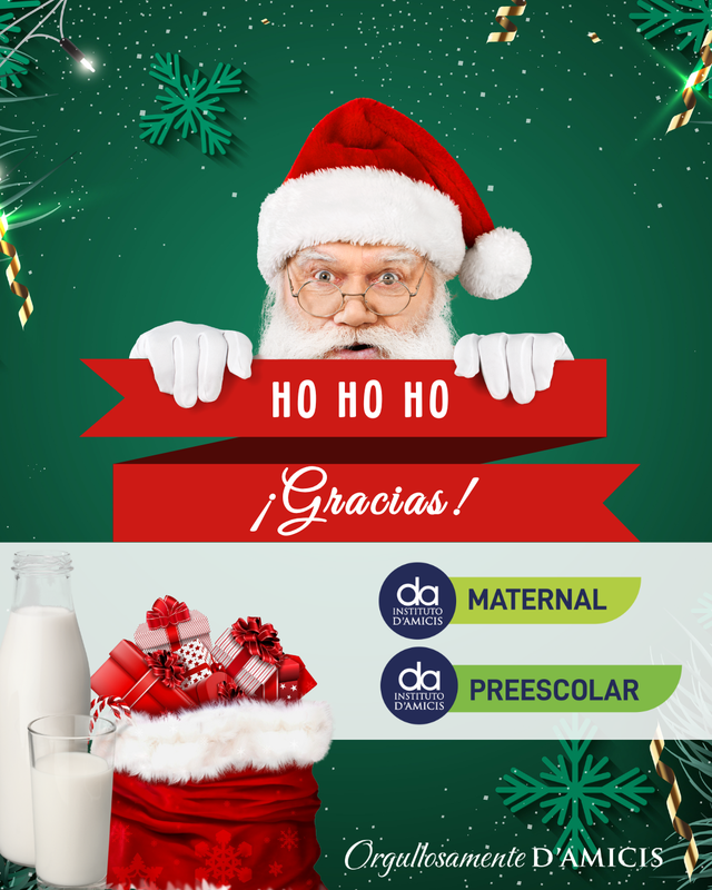 ¡Santa les da las gracias por sus donaciones!