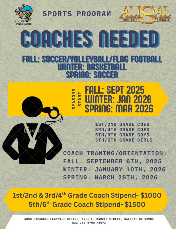 Looking for coaches flier