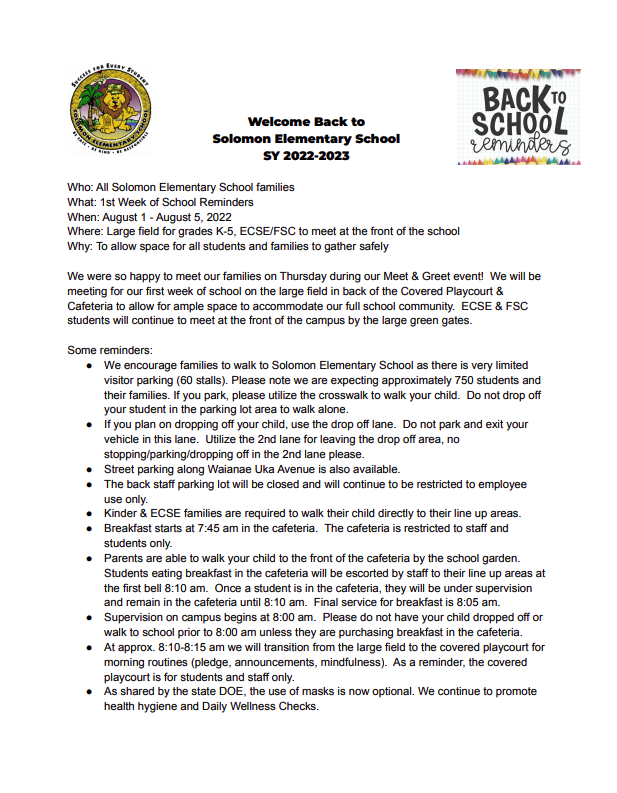 Solomon Elementary School