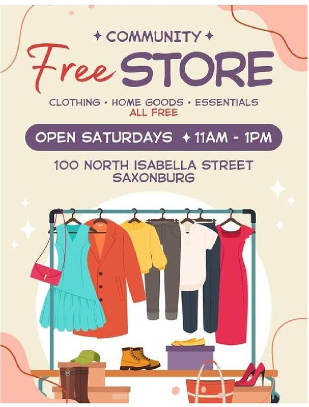 community free store flyer - info in text