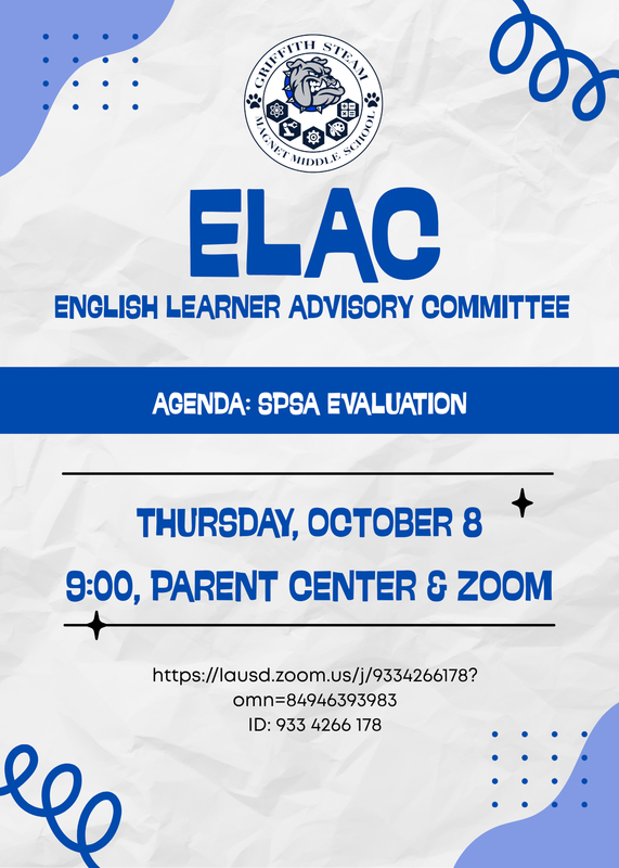 ELAC Meeting October 8, 2026 @9:00am Featured Photo