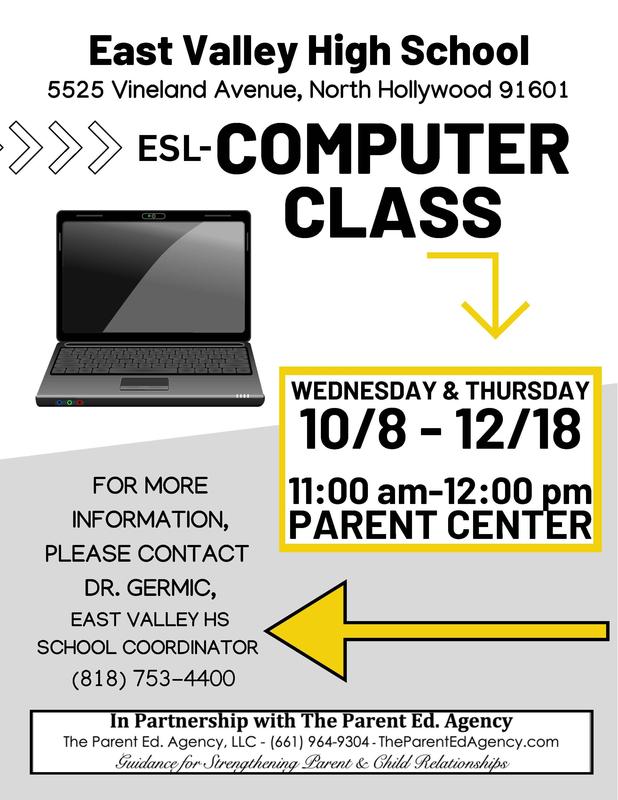 Parent ESL and Computer Classes Are Back! Featured Photo