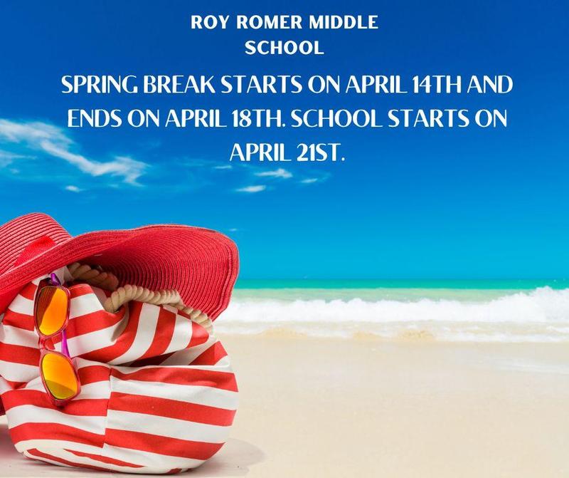 Spring break starts on April 14th and ends on April 18th.