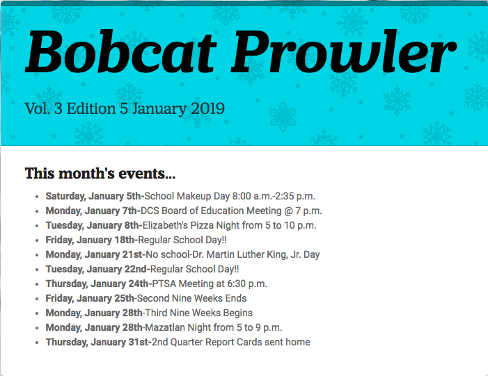 January Bobcat Prowler