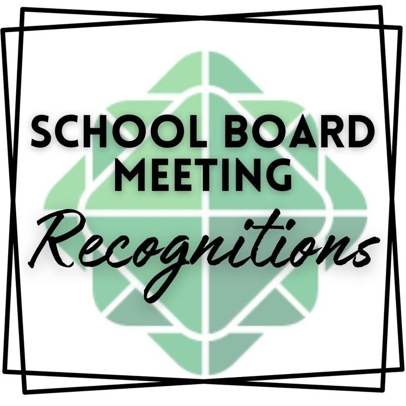 September School Board Meeting Recognitions Featured Photo