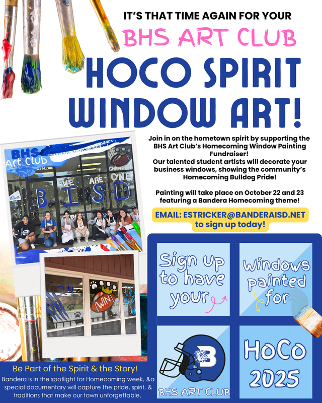 Sign up for homecoming window art