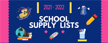 School supply lists