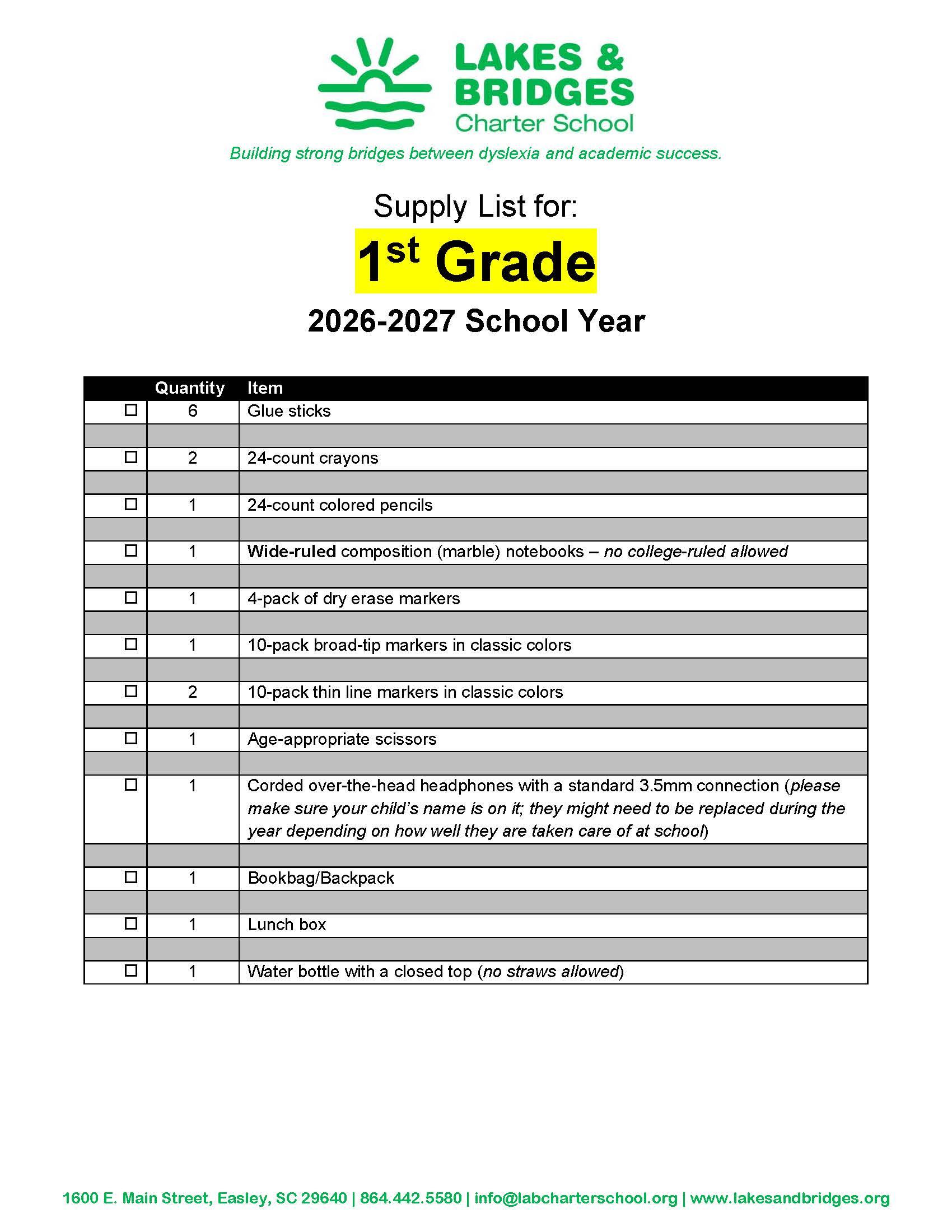 1st Grade