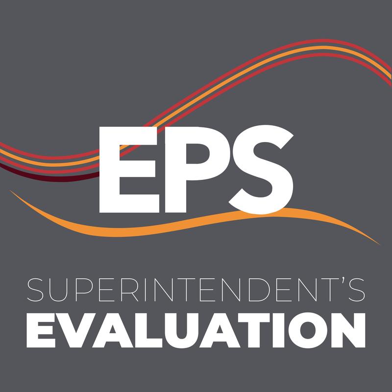 Logo featuring EPS with stylized waves and the text Superintendent's Evaluation.